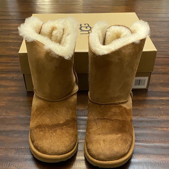 UGG Tan Bailey Bow ll Kids US 5 ACs - Picture 2 of 5